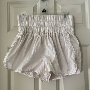 Free People Movement The Way Home off white shorts, size L